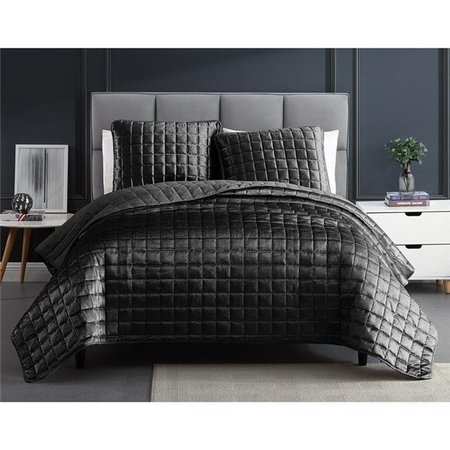 RIVERBROOK HOME Riverbrook Home 81895 Lyndon Queen Size Bed Comforter Set; Graphite - 3 Piece 81895